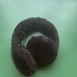 Black Ugg Faux Fur Earmuffs